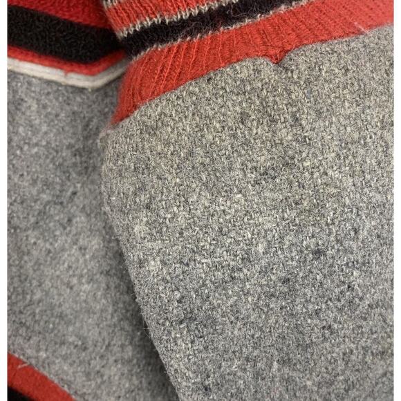 Vintage Trophy Jackets Sz XL Gray & Red Letterman's Varisty Jacket "M" USA Made - Picture 7 of 9
